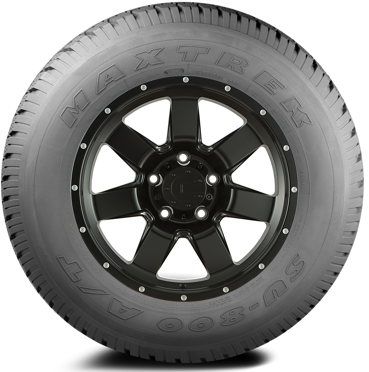 Maxtrek Su-800 255/70R16, front view of tread pattern