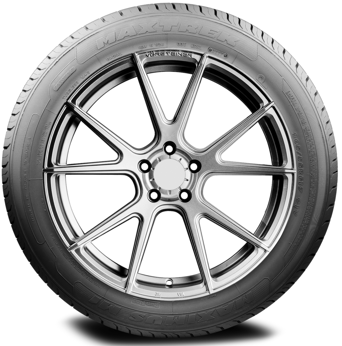 Maxtrek Maximus M1 255/45R18, front view of tread pattern
